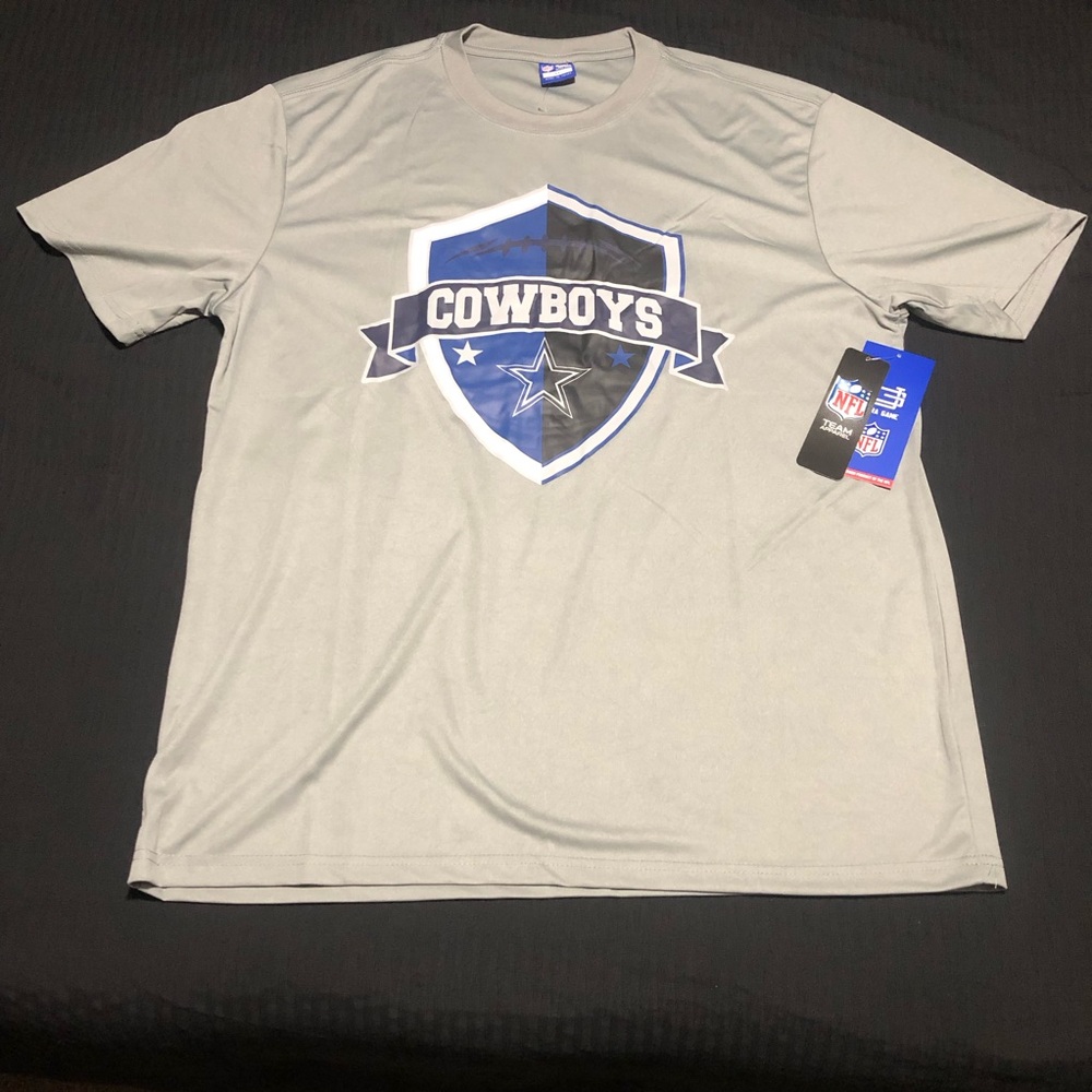 NFL Dallas Cowboys Men's Dri-Fit Gray Shirt, Ultra Game, Size XL, Lightweight